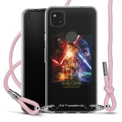 New Carry Case Transparent Stoff rosa/silber