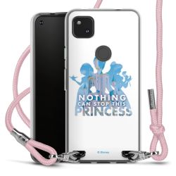 New Carry Case Transparent Stoff rosa/silber