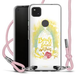 New Carry Case Transparent Stoff rosa/silber