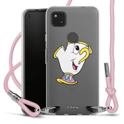 New Carry Case Transparent Stoff rosa/silber