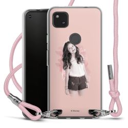 New Carry Case Transparent Stoff rosa/silber