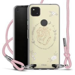 New Carry Case Transparent Stoff rosa/silber