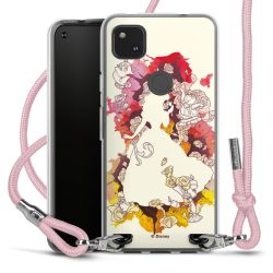 New Carry Case Transparent Stoff rosa/silber