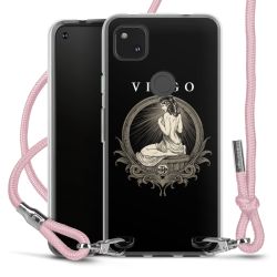 New Carry Case Transparent Stoff rosa/silber