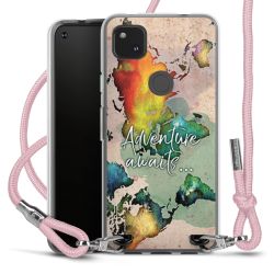 New Carry Case Transparent Stoff rosa/silber