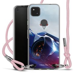 New Carry Case Transparent Stoff rosa/silber