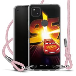 New Carry Case Transparent Stoff rosa/silber