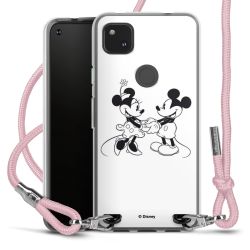 New Carry Case Transparent Stoff rosa/silber