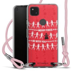 New Carry Case Transparent Stoff rosa/silber