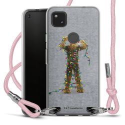 New Carry Case Transparent Stoff rosa/silber