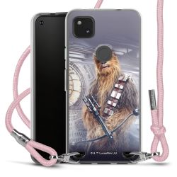 New Carry Case Transparent Stoff rosa/silber