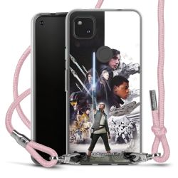 New Carry Case Transparent Stoff rosa/silber