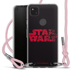 New Carry Case Transparent Stoff rosa/silber