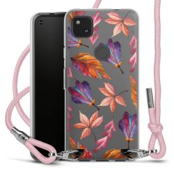 New Carry Case Transparent Stoff rosa/silber