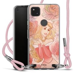 New Carry Case Transparent Stoff rosa/silber