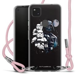 New Carry Case Transparent Stoff rosa/silber