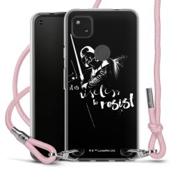 New Carry Case Transparent Stoff rosa/silber