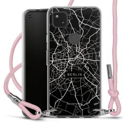 New Carry Case Transparent Stoff rosa/silber