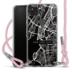 New Carry Case Transparent Stoff rosa/silber