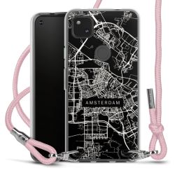 New Carry Case Transparent Stoff rosa/silber