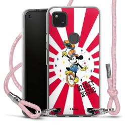 New Carry Case Transparent Stoff rosa/silber