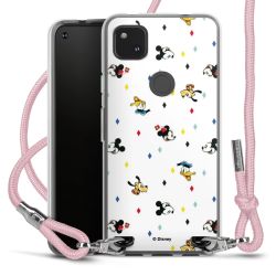 New Carry Case Transparent Stoff rosa/silber