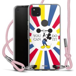 New Carry Case Transparent Stoff rosa/silber