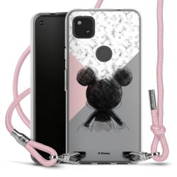 New Carry Case Transparent Stoff rosa/silber