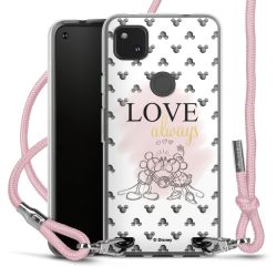 New Carry Case Transparent Stoff rosa/silber