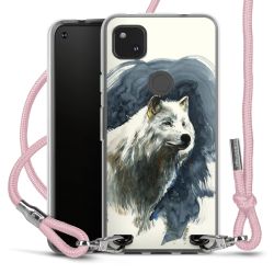 New Carry Case Transparent Stoff rosa/silber