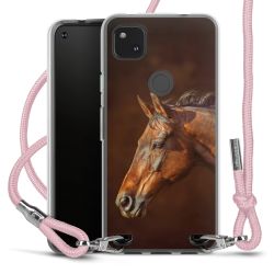 New Carry Case Transparent Stoff rosa/silber