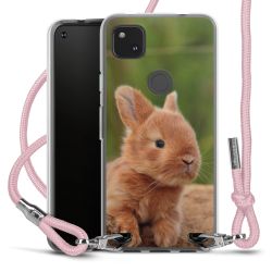 New Carry Case Transparent Stoff rosa/silber