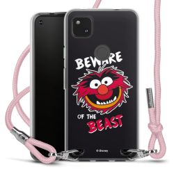 New Carry Case Transparent Stoff rosa/silber