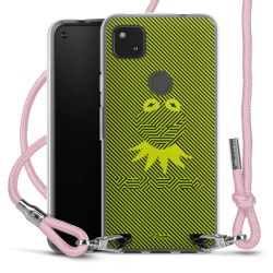 New Carry Case Transparent Stoff rosa/silber