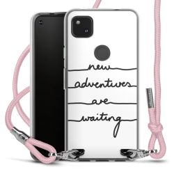 New Carry Case Transparent Stoff rosa/silber