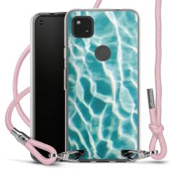 New Carry Case Transparent Stoff rosa/silber