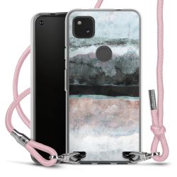 New Carry Case Transparent Stoff rosa/silber