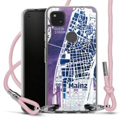 New Carry Case Transparent Stoff rosa/silber