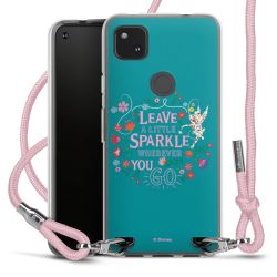 New Carry Case Transparent Stoff rosa/silber