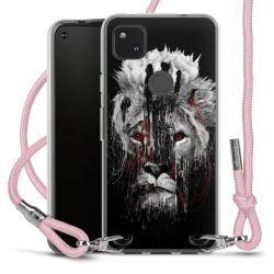 New Carry Case Transparent Stoff rosa/silber