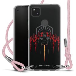 New Carry Case Transparent Stoff rosa/silber