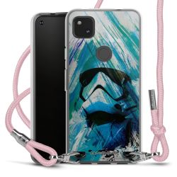 New Carry Case Transparent Stoff rosa/silber