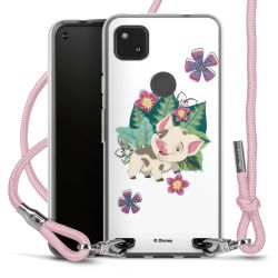 New Carry Case Transparent Stoff rosa/silber