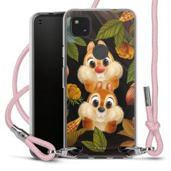 New Carry Case Transparent Stoff rosa/silber