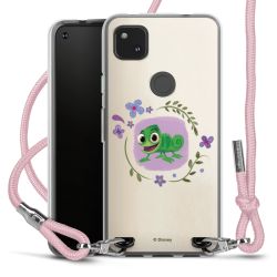 New Carry Case Transparent Stoff rosa/silber