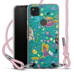 New Carry Case Transparent Stoff rosa/silber