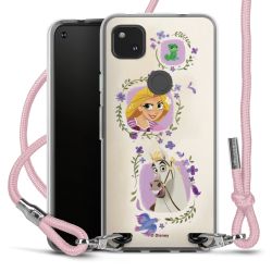 New Carry Case Transparent Stoff rosa/silber