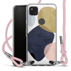 New Carry Case Transparent Stoff rosa/silber