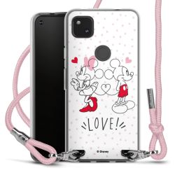 New Carry Case Transparent Stoff rosa/silber