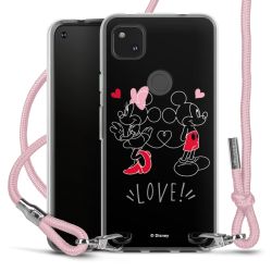 New Carry Case Transparent Stoff rosa/silber